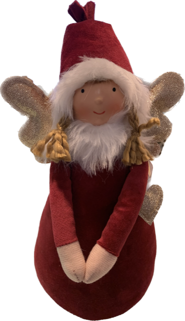 Angel Christmas Velvet Dress and Golden Wings Angel Christmas Velvet Dress and Golden Wings